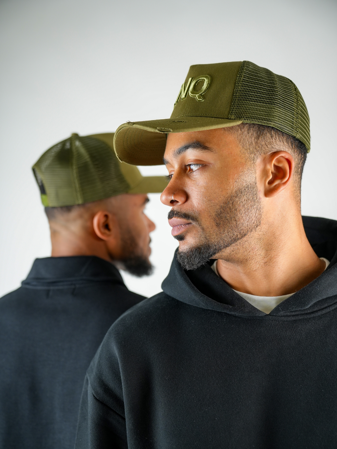BLNQ Distressed Hat Khaki