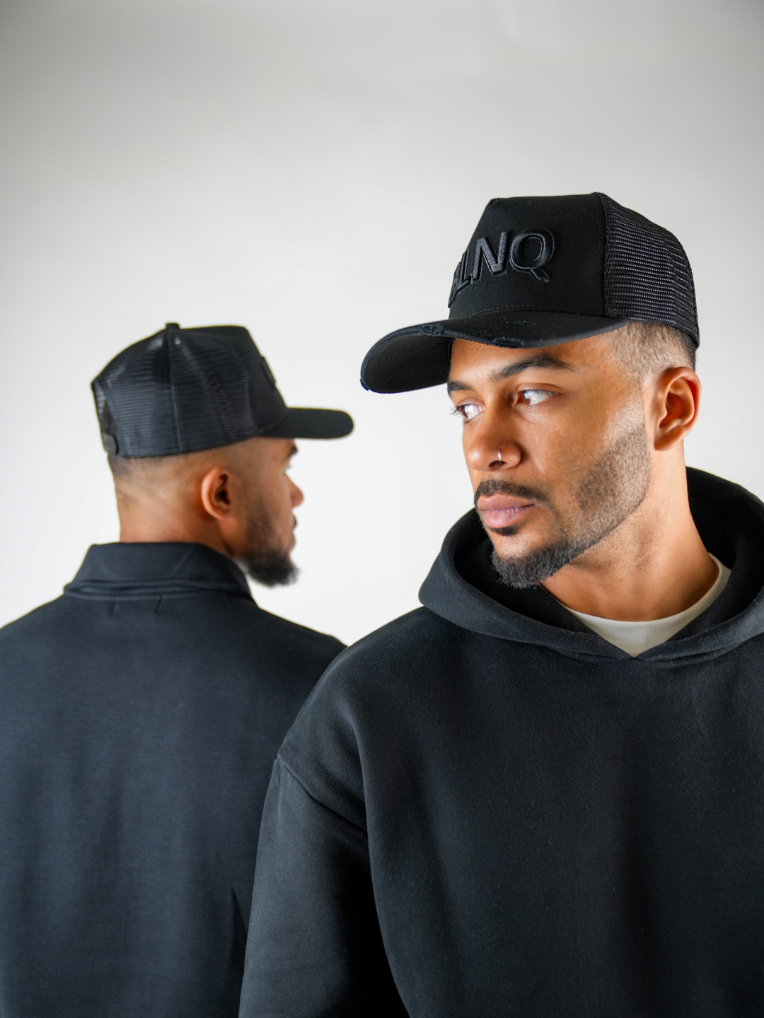 BLNQ Distressed Hat Black