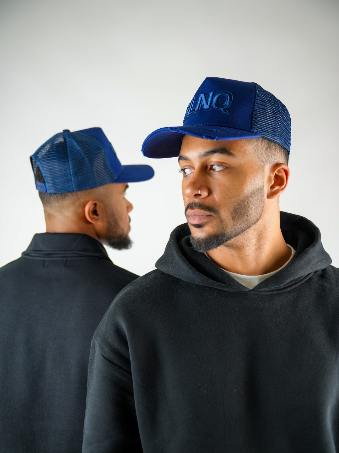 BLNQ Distressed Hat Blue