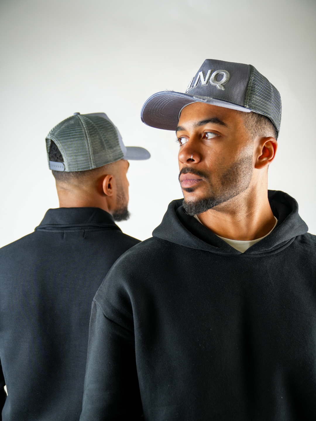 BLNQ Distressed Hat Grey