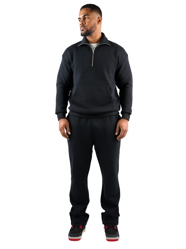 Aero Luxe Full Tracksuit Black