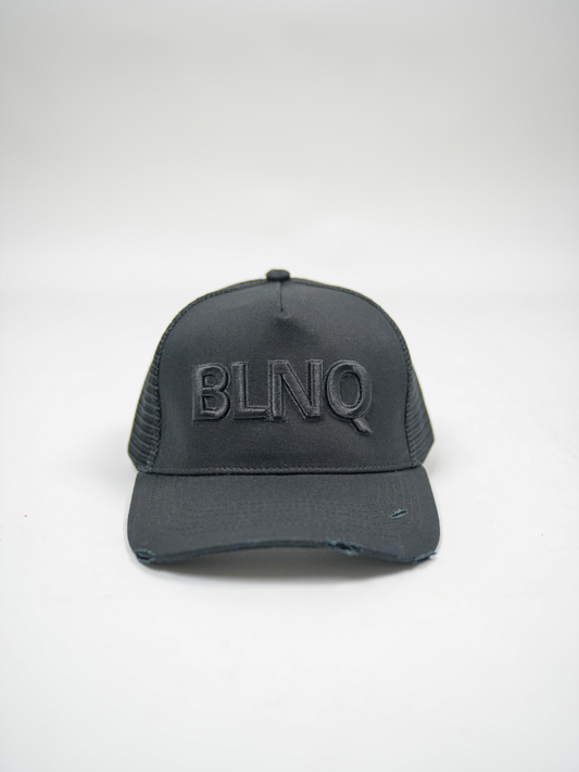 BLNQ Distressed Hat Black