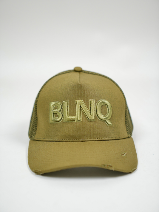 BLNQ Distressed Hat Khaki