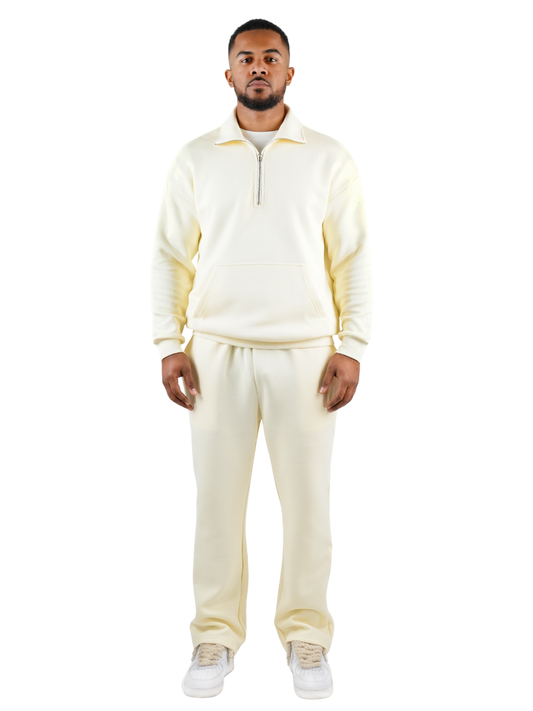 Aero Luxe Full Tracksuit Cream